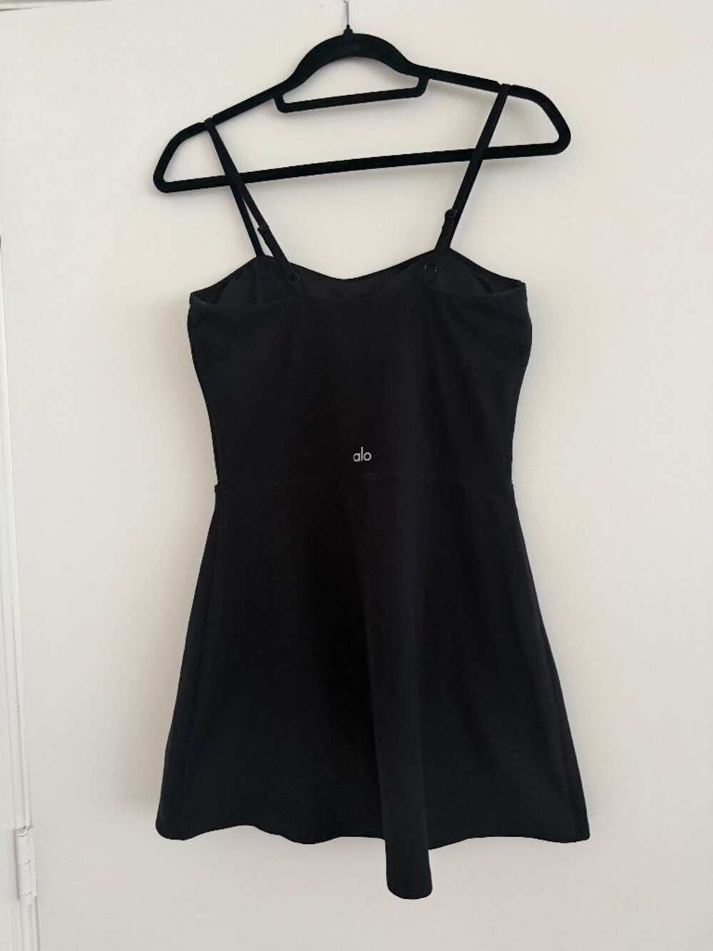 Alo Yoga Alosoft Courtside Tennis Dress - Black - Size M - Picture 6 of 8